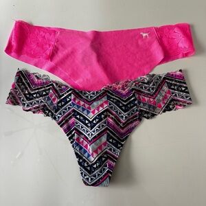 Victoria's Secret Pink Thongs 2 Qty